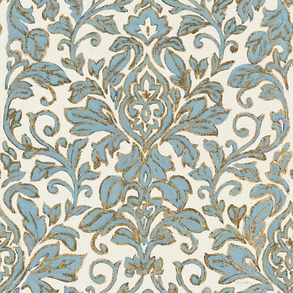 Toile Birds Pattern VB art print by Emily Adams for $57.95 CAD