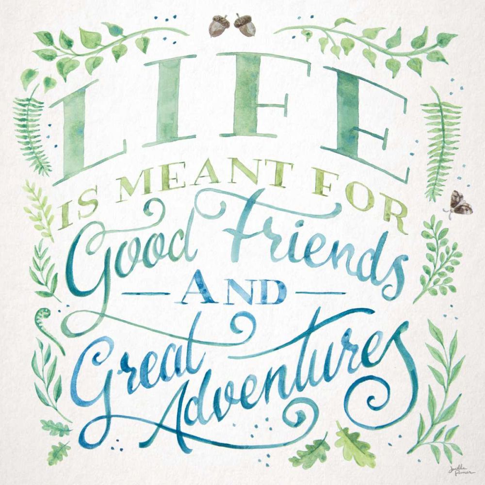 Good Friends and Great Adventures I art print by Janelle Penner for $57.95 CAD