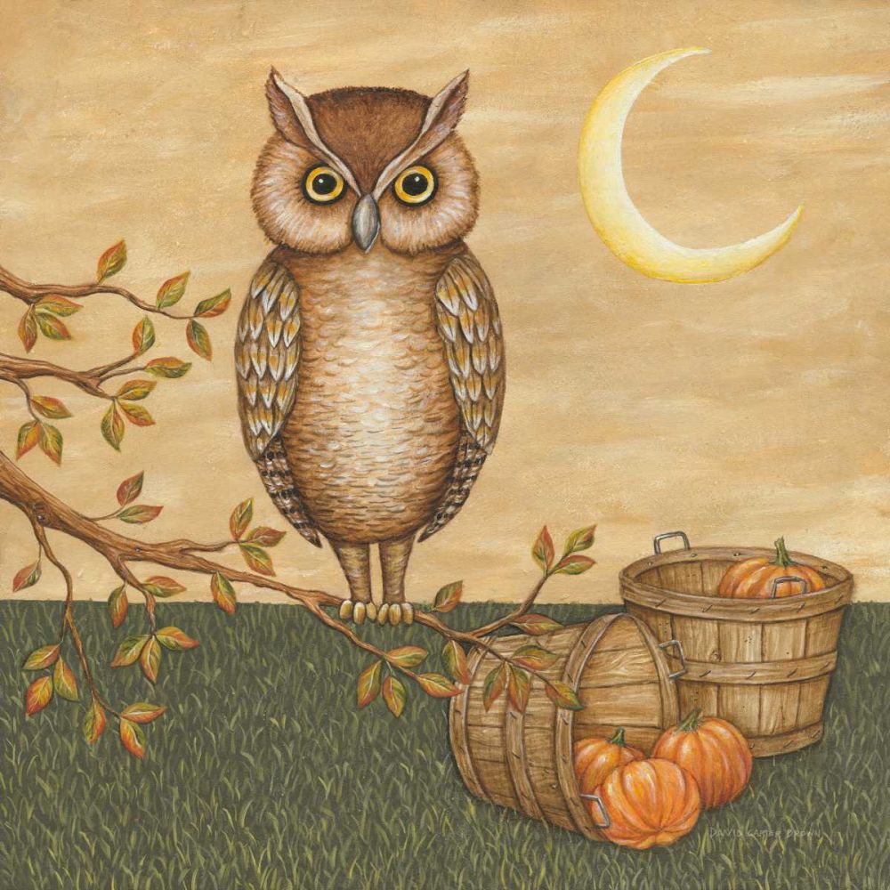 Halloween Owl art print by David Carter Brown for $57.95 CAD