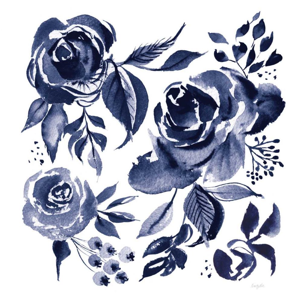 Delft Delight IV DB No Words art print by Kristy Rice for $57.95 CAD