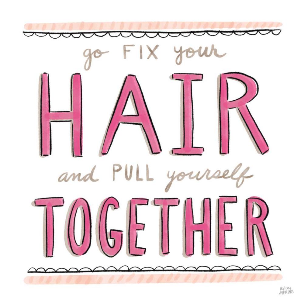 Fix Your Hair art print by Melissa Averinos for $57.95 CAD