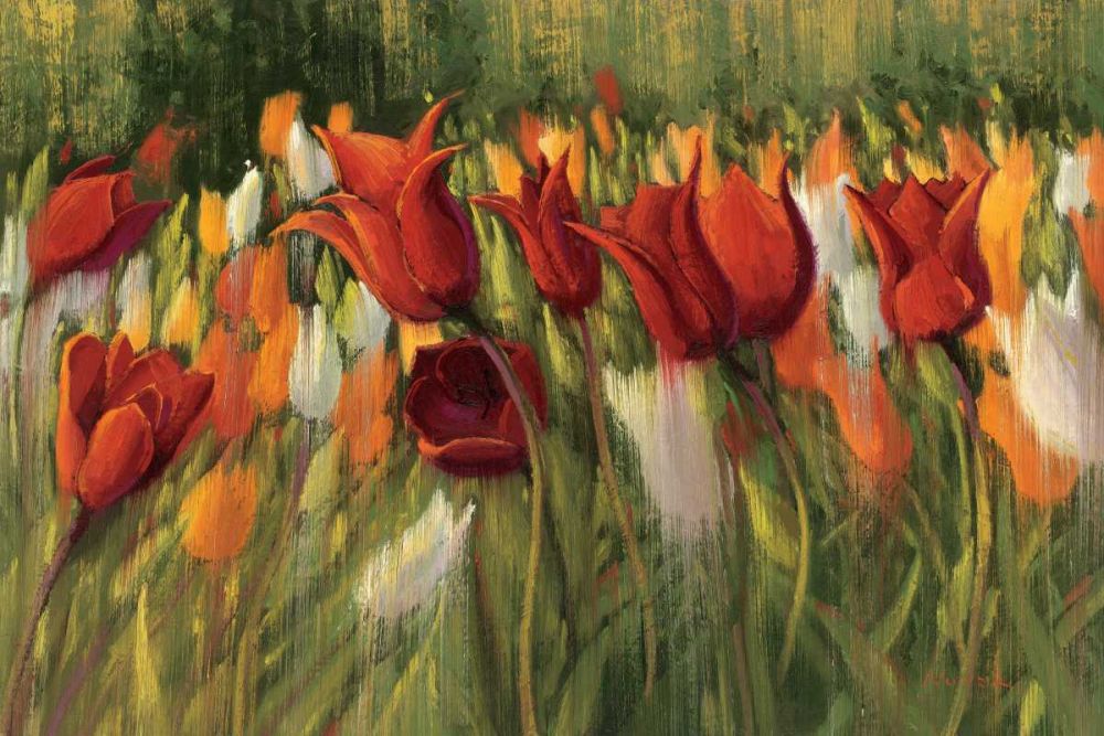 Tipsy Tulips art print by Shirley Novak for $57.95 CAD