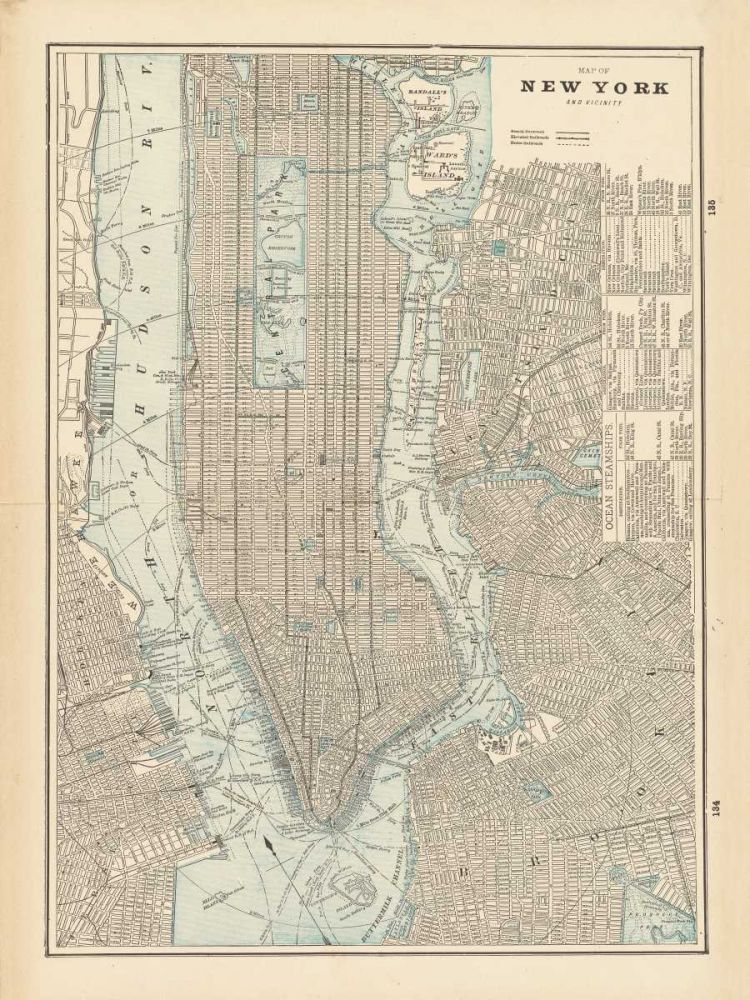 New York City Map art print by Wild Apple Portfolio for $57.95 CAD