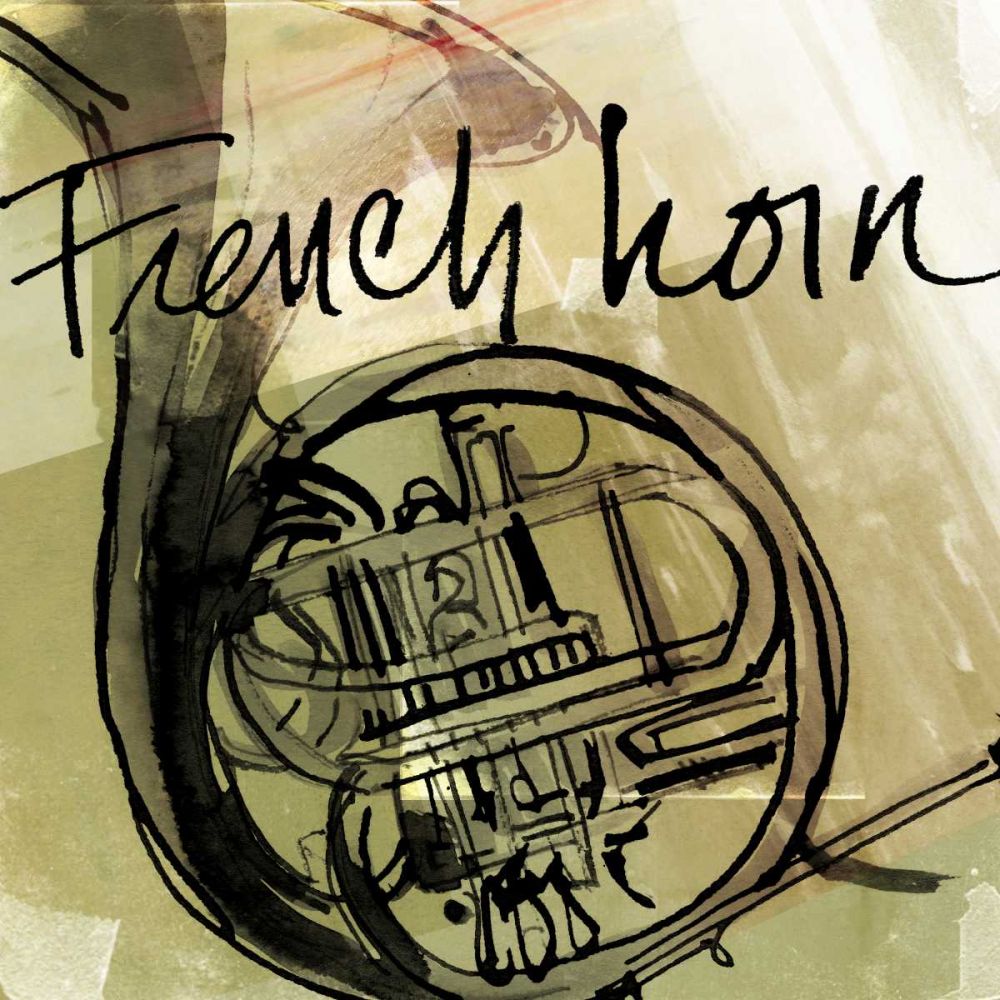 French Horn art print by Anne Tavoletti for $57.95 CAD