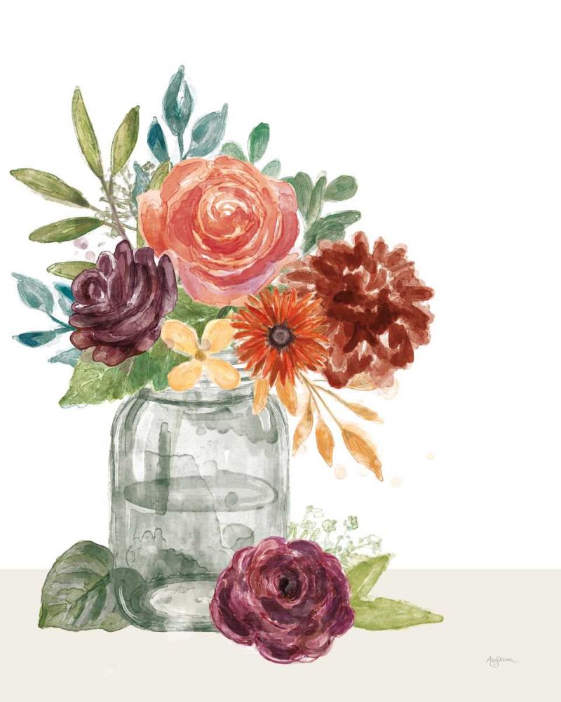 Flower Fest VI Green Jar art print by Mary Urban for $57.95 CAD