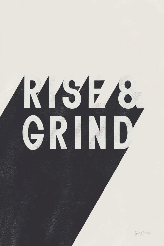 Rise and Grind BW art print by Becky Thorns for $57.95 CAD