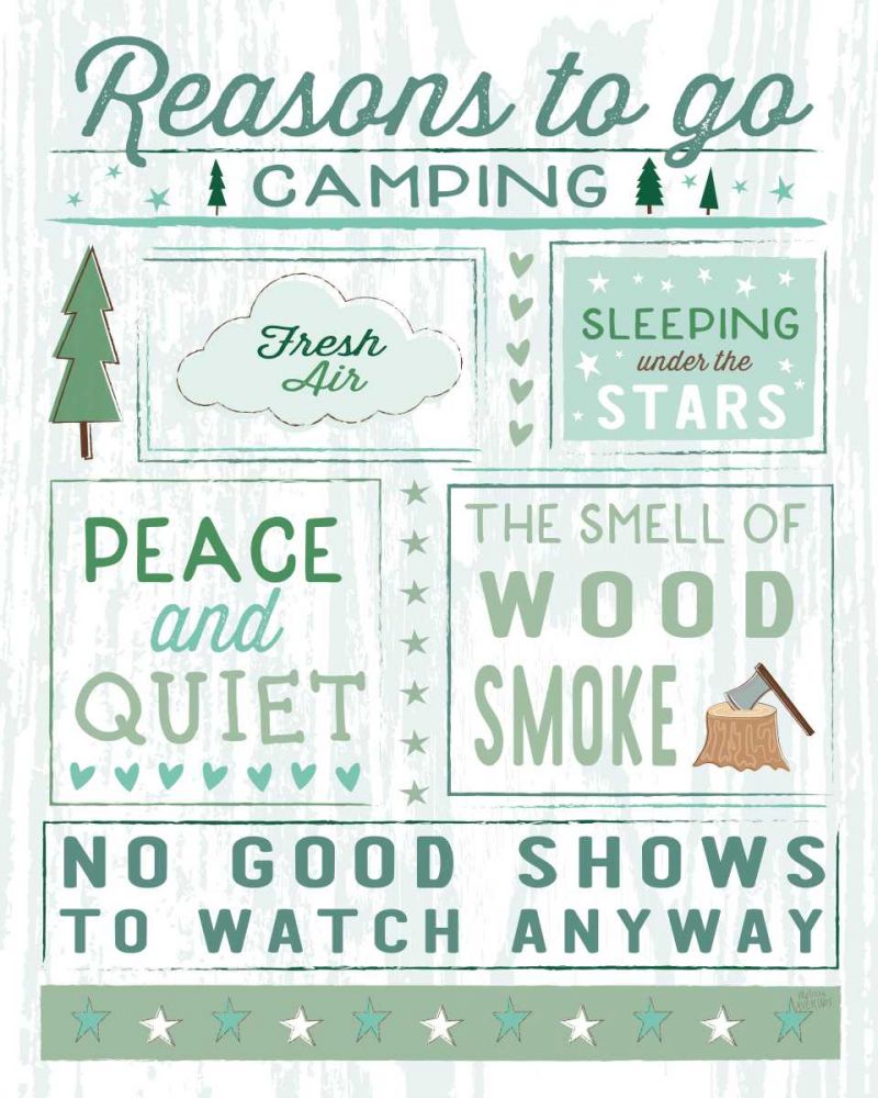 Comfy Camping II art print by Melissa Averinos for $57.95 CAD