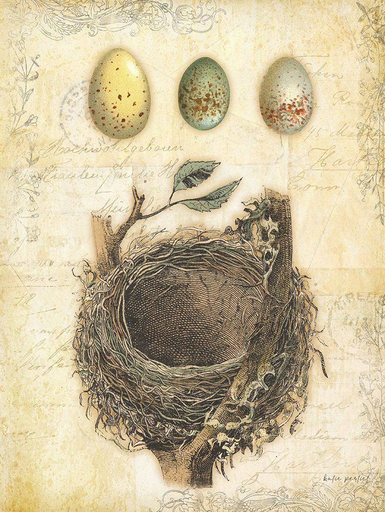 Spring Nests I art print by Katie Pertiet for $57.95 CAD