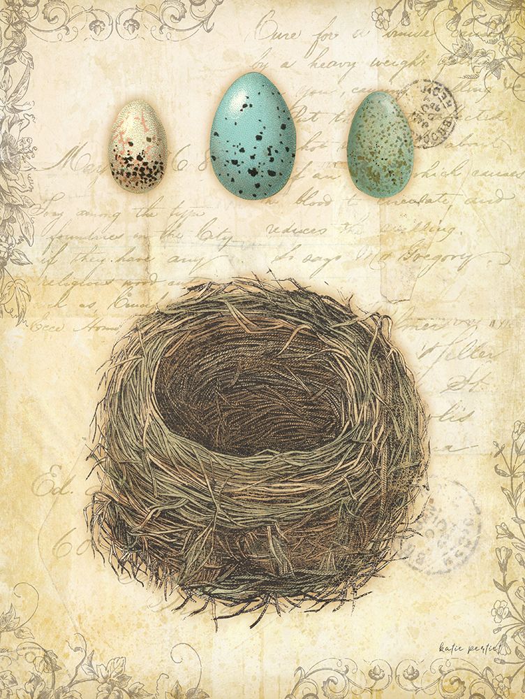 Spring Nests II art print by Katie Pertiet for $57.95 CAD