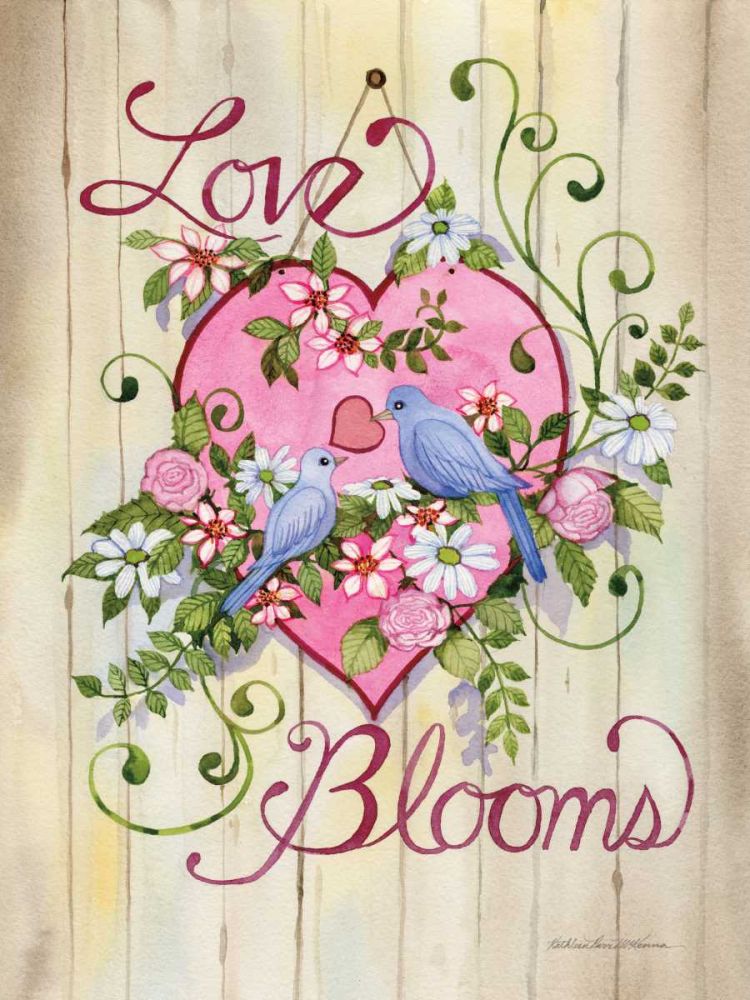 Love Blooms art print by Kathleen Parr McKenna for $57.95 CAD