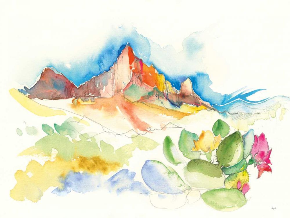 Desert Mountains art print by Kristy Rice for $57.95 CAD