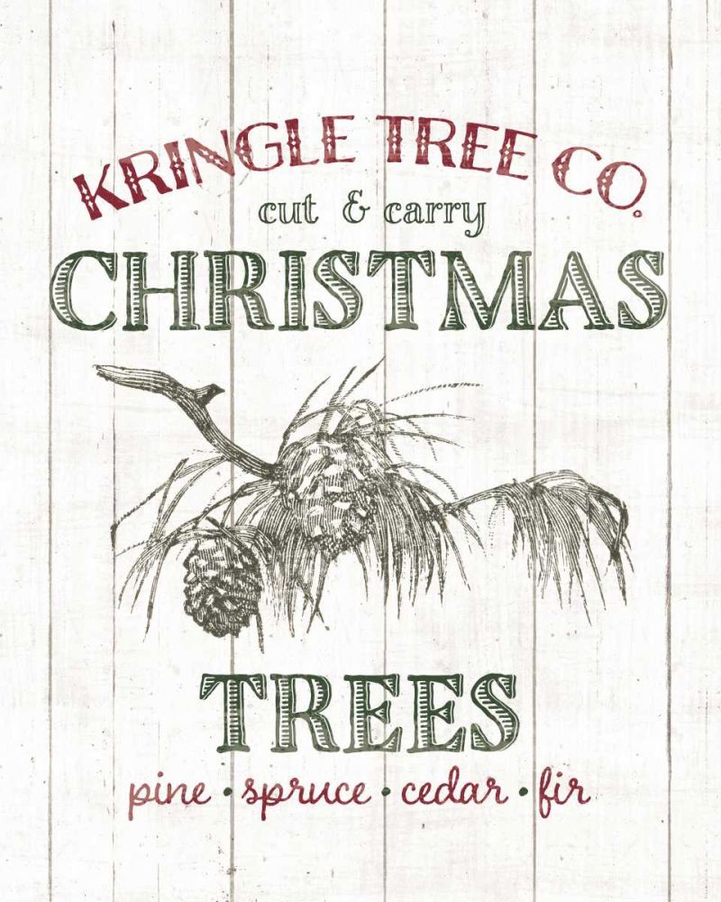 Christmas Tree Farm Sign art print by Wild Apple Portfolio for $57.95 CAD