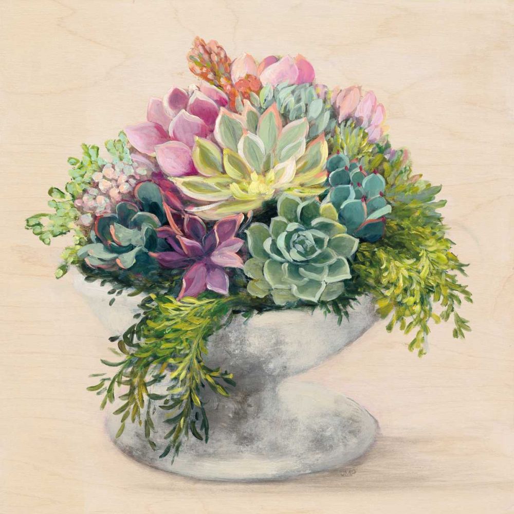 Festive Succulents II art print by Julia Purinton for $57.95 CAD