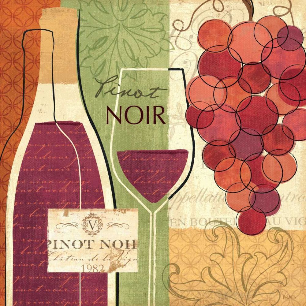 Wine and Grapes I art print by Veronique Charron for $57.95 CAD