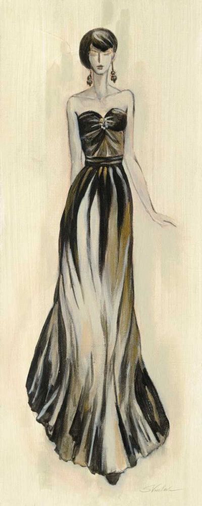 Evening Gown II art print by Silvia Vassileva for $57.95 CAD