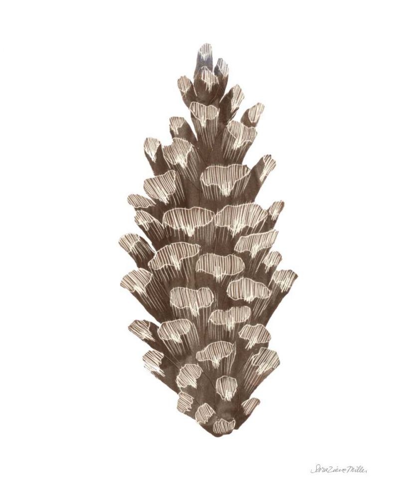 Peace and Joy Pinecone art print by Sara Zieve Miller for $57.95 CAD