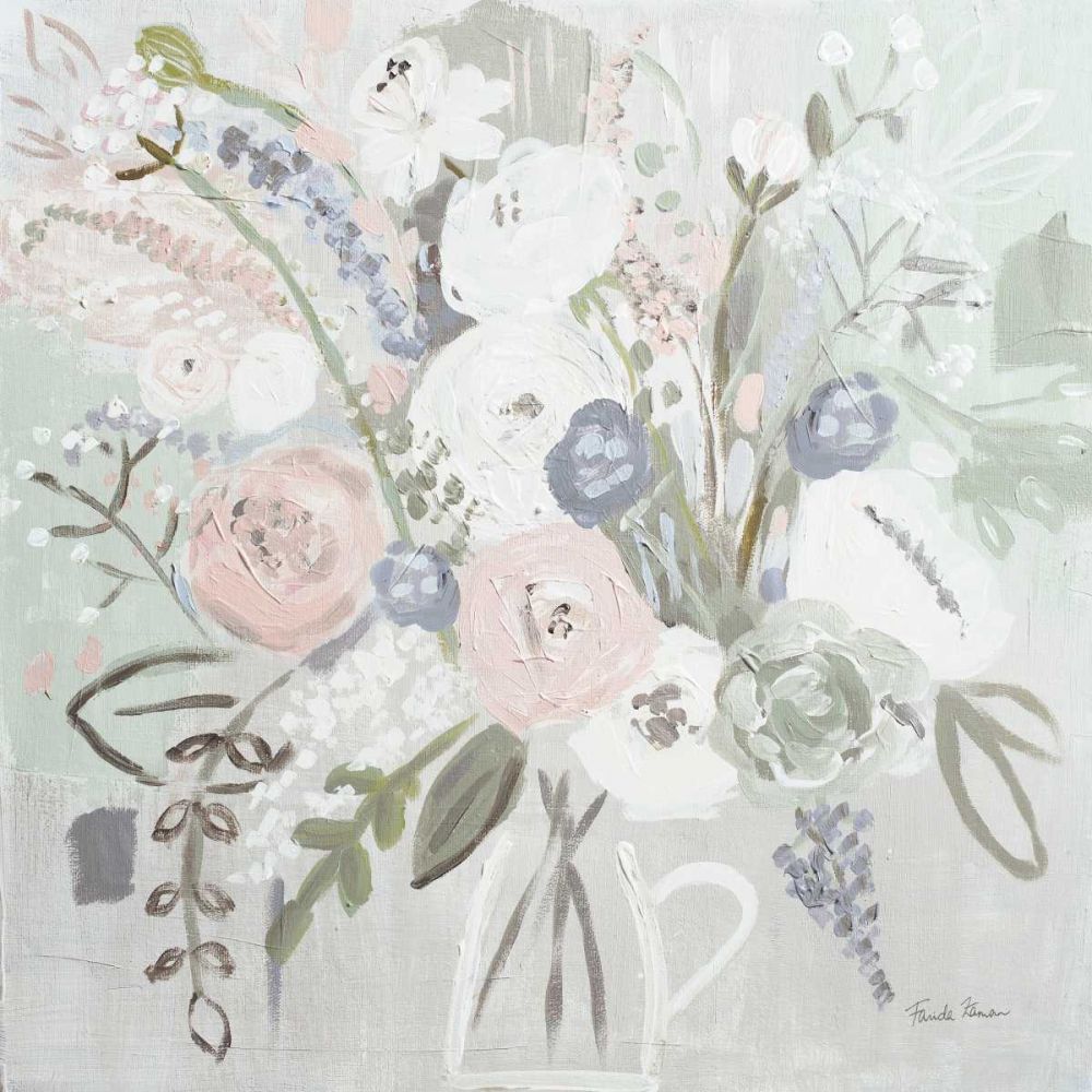 Floral Elegance Bleached art print by Farida Zaman for $57.95 CAD