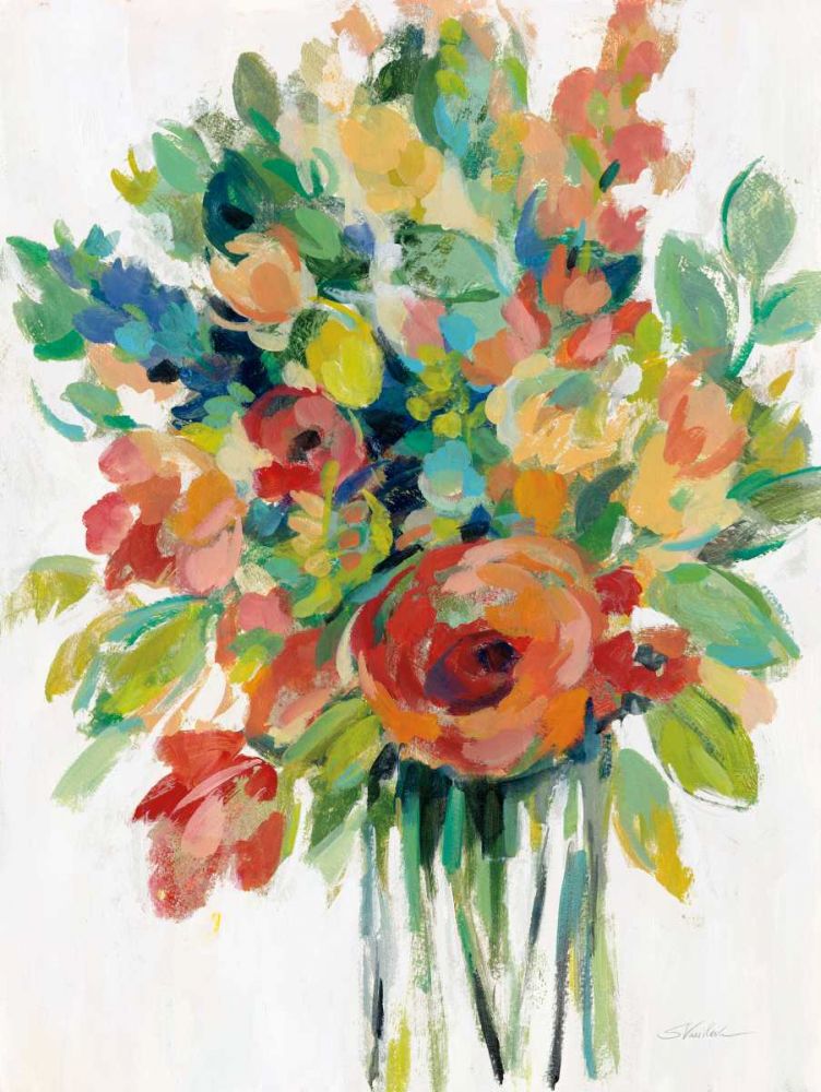 Earthy Colors Bouquet I White art print by Silvia Vassileva for $57.95 CAD