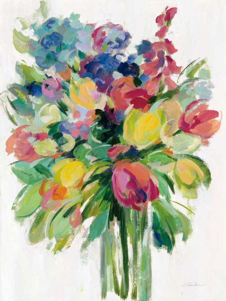 Earthy Colors Bouquet II White art print by Silvia Vassileva for $57.95 CAD