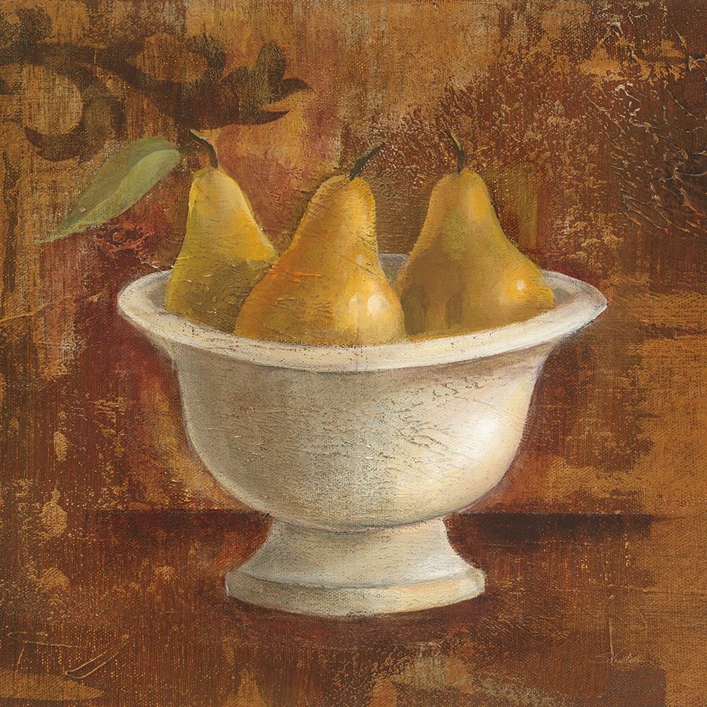 Pears in Old Bowl art print by Silvia Vassileva for $57.95 CAD