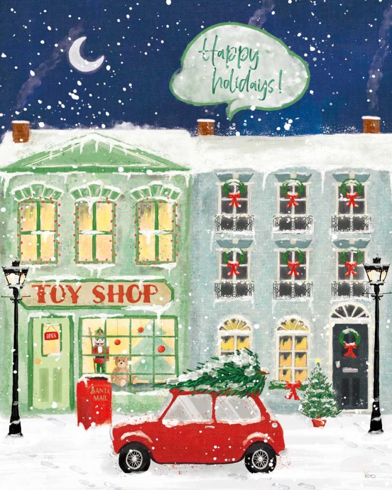 Hometown Holiday III art print by Veronique Charron for $57.95 CAD