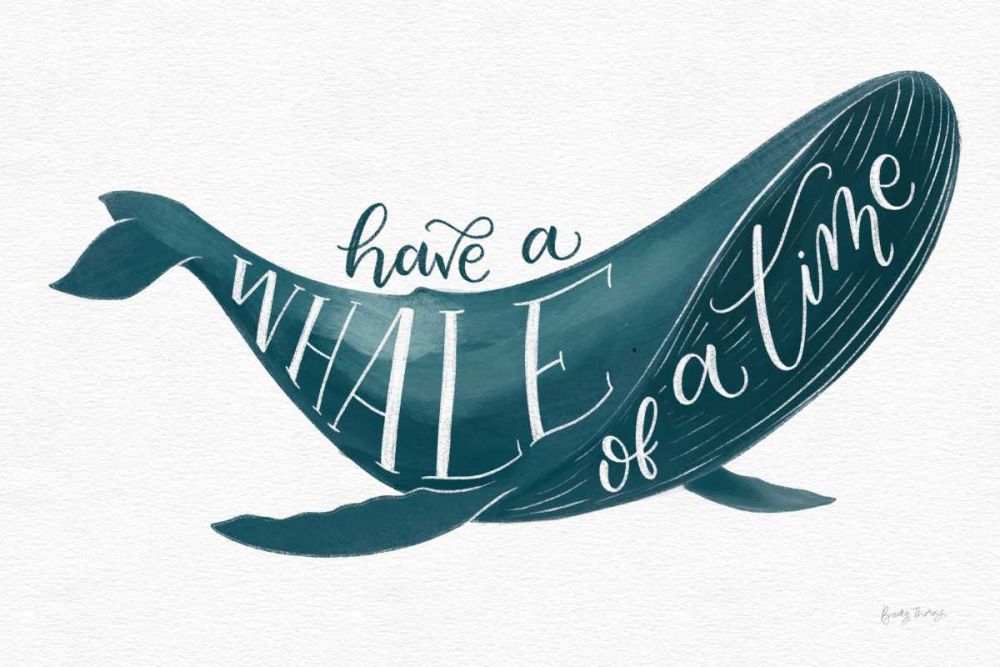 Whale of A Time art print by Becky Thorns for $57.95 CAD