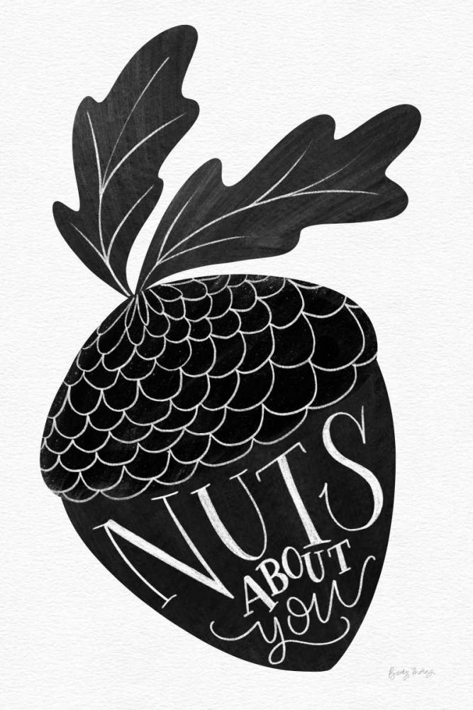 Nuts About You BW art print by Becky Thorns for $57.95 CAD