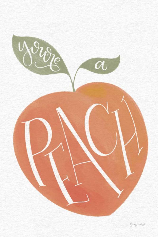 You are a Peach art print by Becky Thorns for $57.95 CAD
