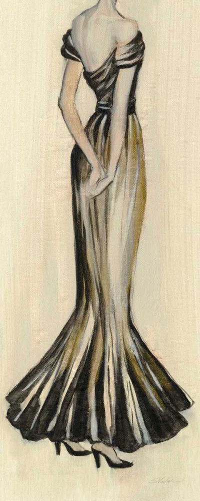 Evening Gown I Crop art print by Silvia Vassileva for $57.95 CAD