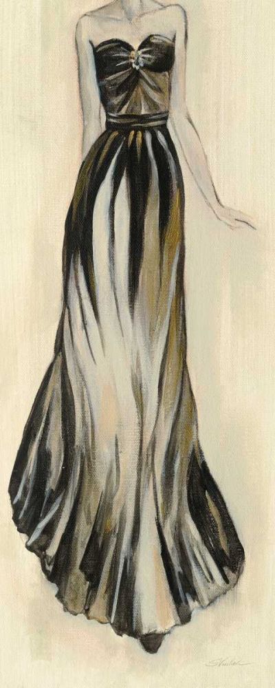 Evening Gown II Crop art print by Silvia Vassileva for $57.95 CAD