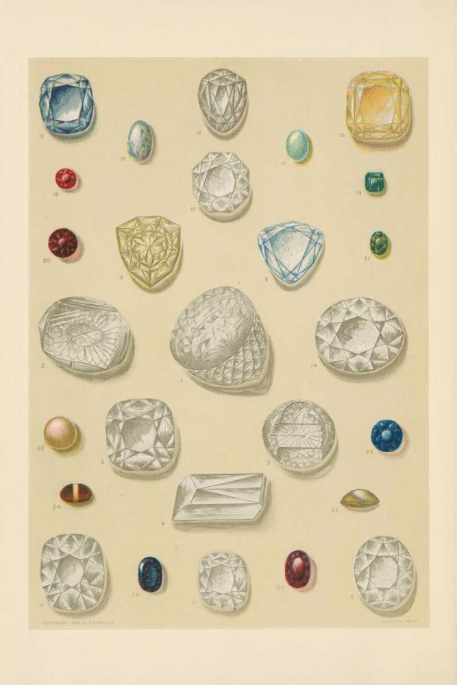 Precious Stones I art print by Wild Apple Portfolio for $57.95 CAD