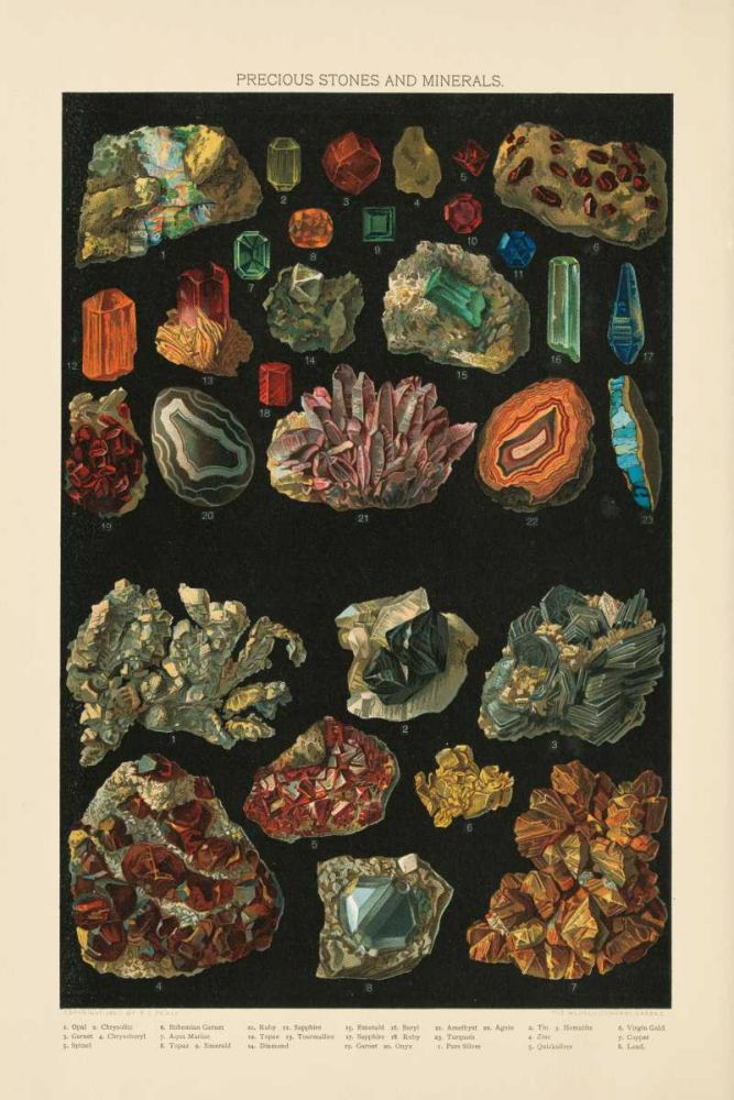 Precious Stones III art print by Wild Apple Portfolio for $57.95 CAD
