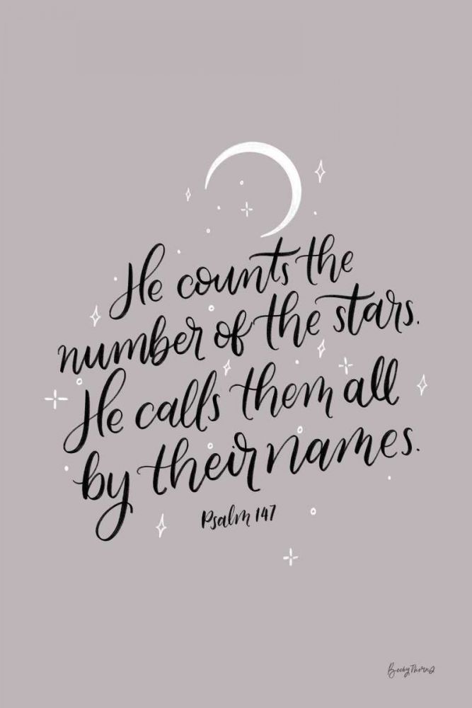 He Counts the Stars art print by Becky Thorns for $57.95 CAD