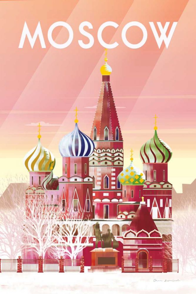 Moscow art print by Omar Escalante for $57.95 CAD