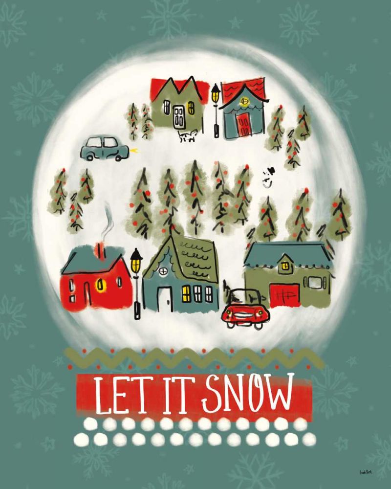 Winter Village III art print by Leah York for $57.95 CAD