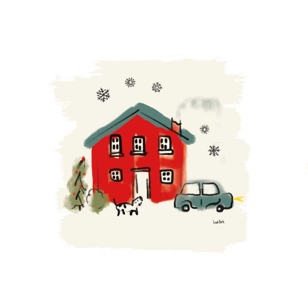 Winter Village VII art print by Leah York for $57.95 CAD