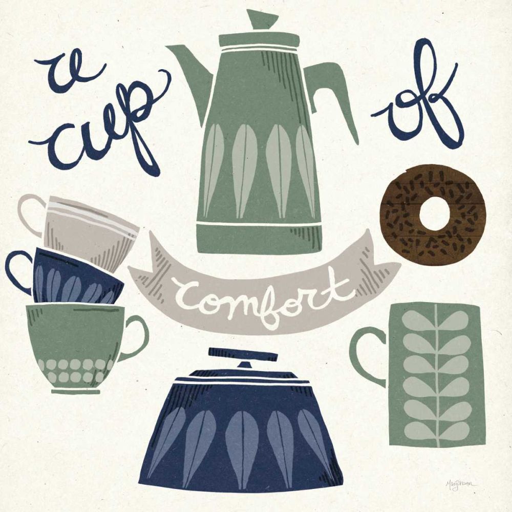 A Cup of Comfort Winter art print by Mary Urban for $57.95 CAD