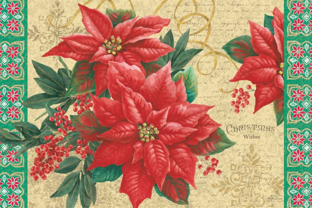 Christmas Floral art print by Beth Grove for $57.95 CAD