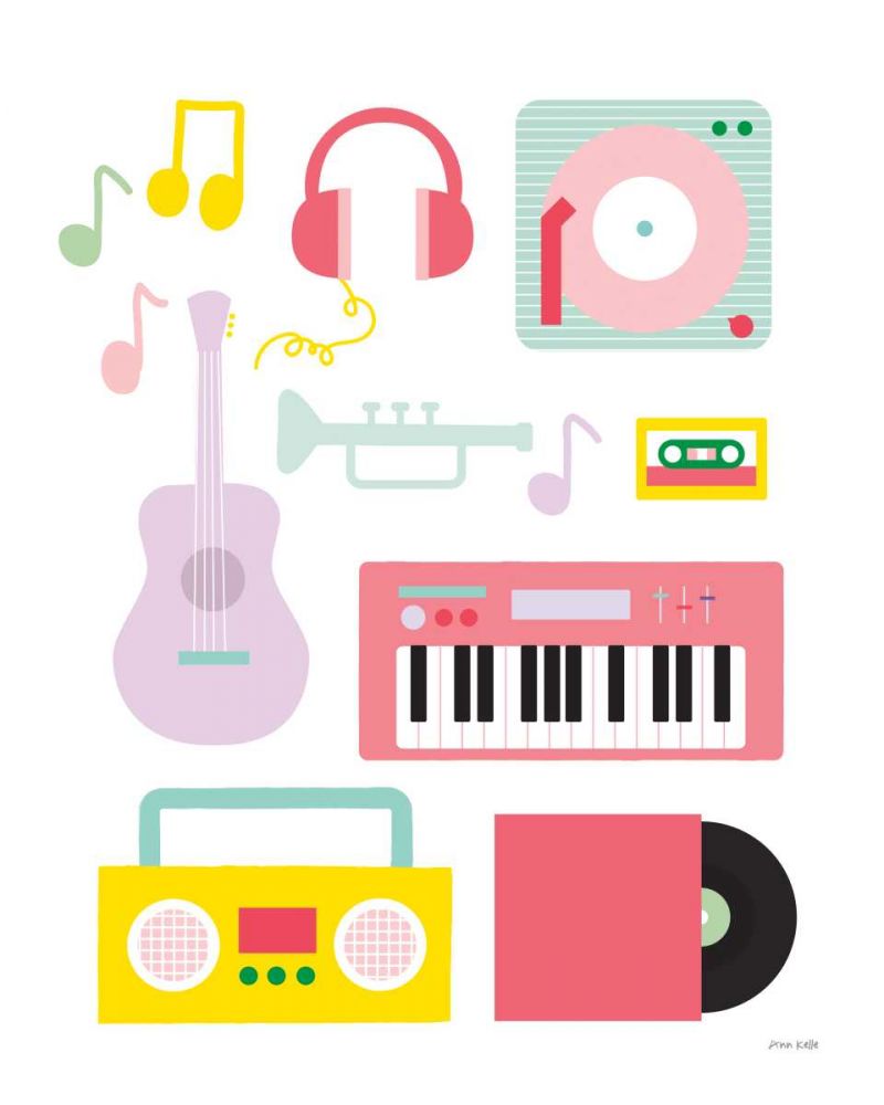 Lets Listen to Music I art print by Ann Kelle for $57.95 CAD