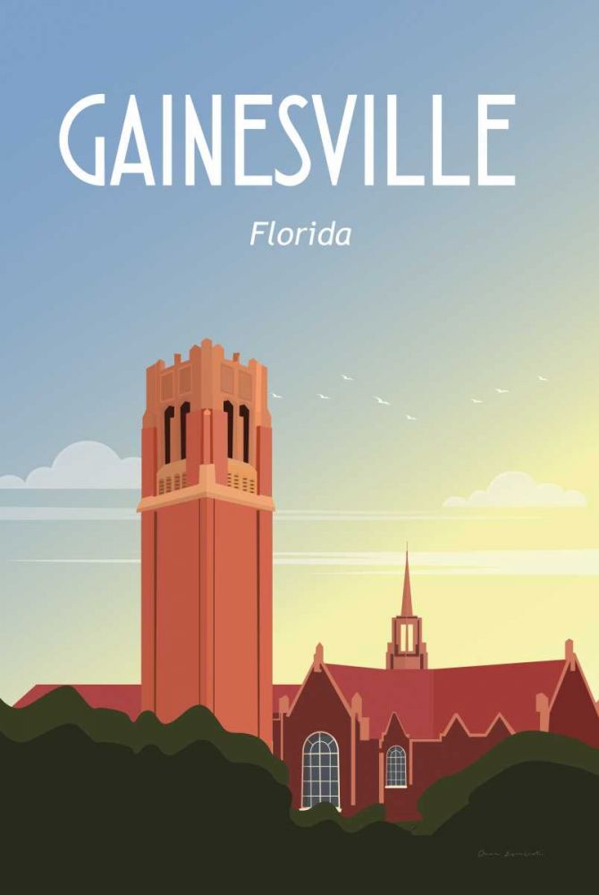 Gainesville art print by Omar Escalante for $57.95 CAD