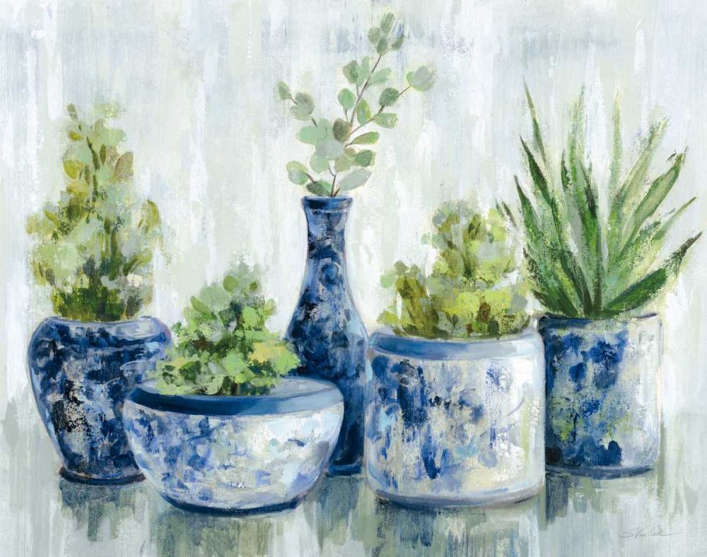 Chinoiserie Plants Bright art print by Silvia Vassileva for $57.95 CAD