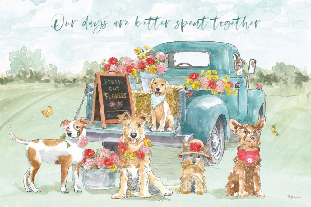 Furry Pals I art print by Beth Grove for $57.95 CAD