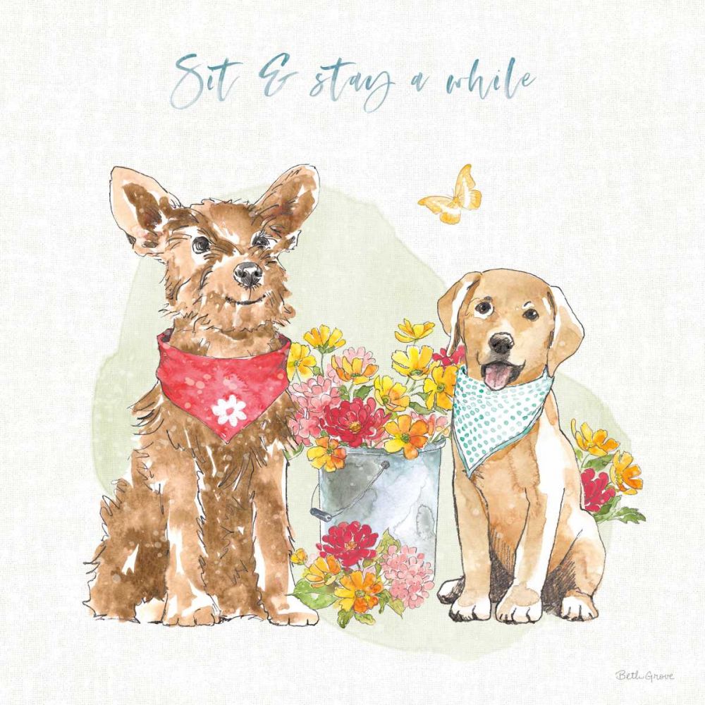 Furry Pals V art print by Beth Grove for $57.95 CAD