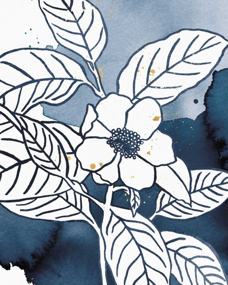 Indigo Blooms I art print by Wild Apple Portfolio for $57.95 CAD