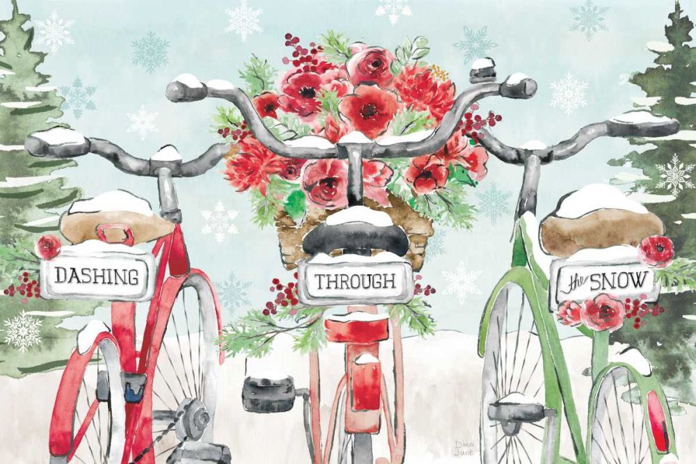 Holiday Ride IV art print by Dina June for $57.95 CAD