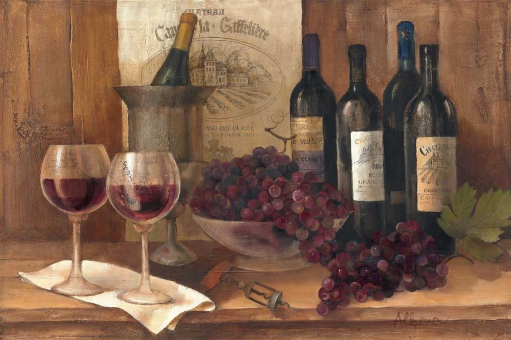 Vintage Wine art print by Albena Hristova for $57.95 CAD