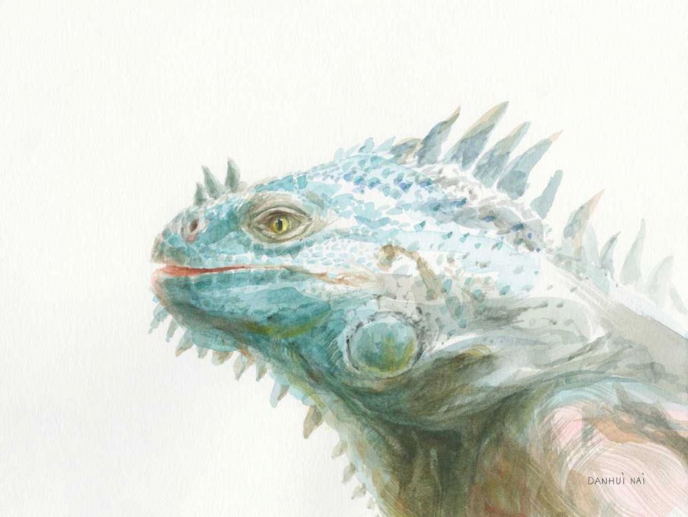 Tropical Iguana art print by Danhui Nai for $57.95 CAD
