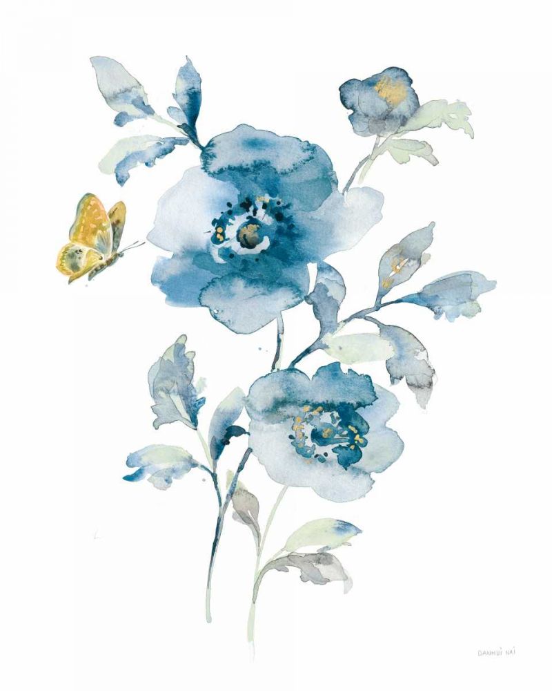 Blues of Summer II Gilded art print by Danhui Nai for $57.95 CAD