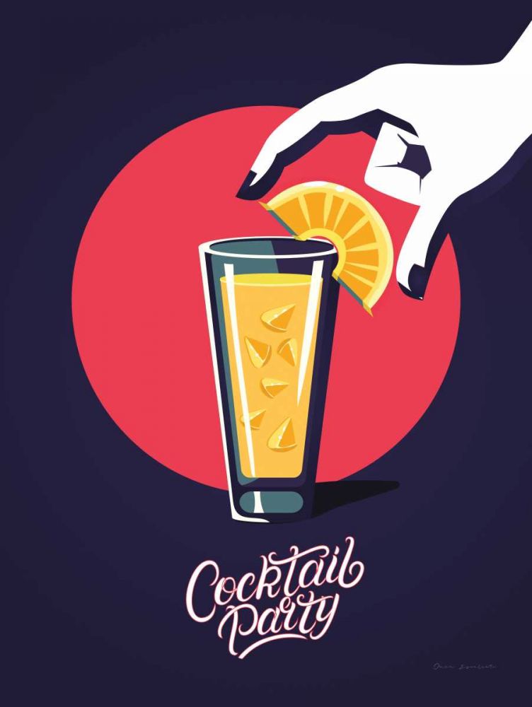 Cocktail Party art print by Omar Escalante for $57.95 CAD