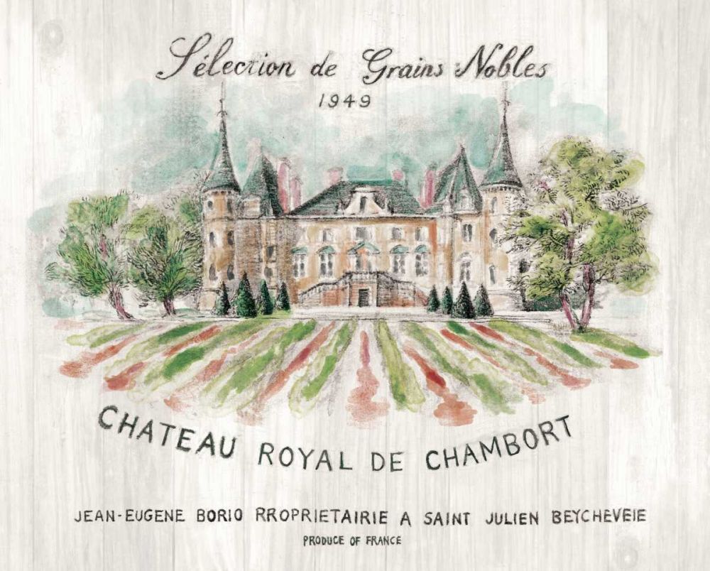 Chateau Chambort on Wood Color art print by Danhui Nai for $57.95 CAD
